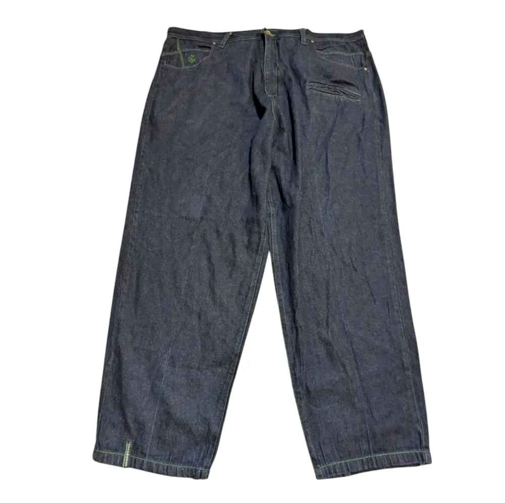 Rocawear Jeans Baggy Linen Cotton Blend 50 x32 Y2K Retro